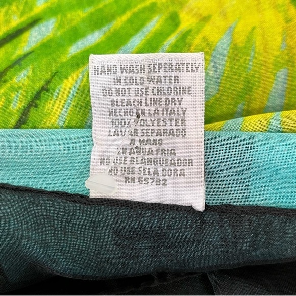 Palm Court Tropical Scarf Wrap Shawl Sheer Beach One Size Cover Up 62X38 - Picture 5 of 5
